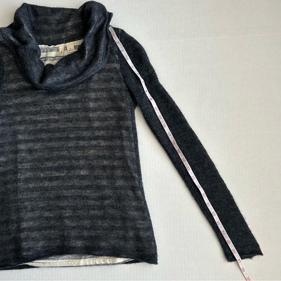 Anthropologie Moth Women’s Alpaca Wool Blend Two Layer Cowl Neck Sweater XS - Picture 7 of 12